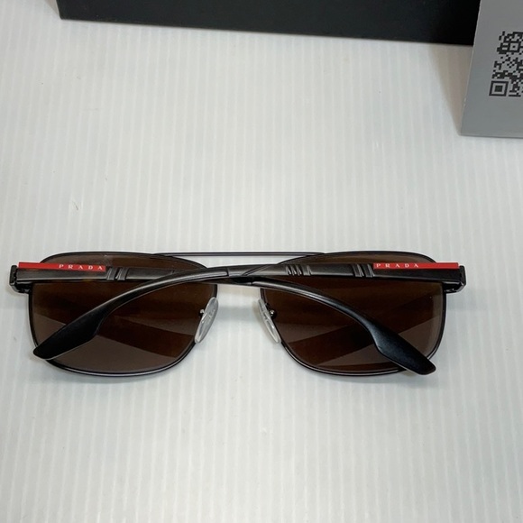 Prada men polarized square sunglasses sps 51u made in Italy - Picture 8 of 10